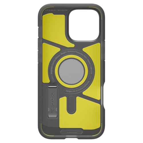Image of Spigen for iPhone 16 Pro Case, Tough Armor (Ai) MagFit [Compatible with Magsafe] [Kickstand] [Military-Grade Protection] - Frost Black