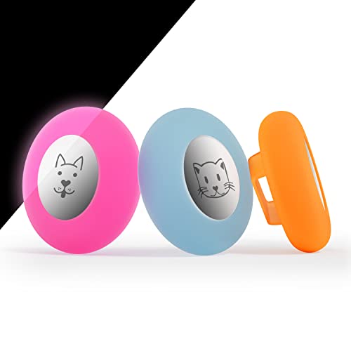 PAKESI ペット用 airtagケース 犬用首輪ホルダー シリコン エアタグケース 保護カバー 猫 犬 迷子 追跡 紛失防止 ペットの首輪 3個セット