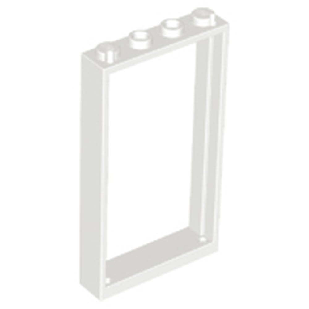 LEGO Door, Frame 1 x 4 x 6 with 2 Holes on Top and Bottom, Part 60596, Choose Your Colour, Part 60596, Choose Your Colour (White, 2, count)