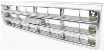 Garage-Pro Grille Assembly for Ford F-150 F-250 F-350 Bronco 1989-1991 Chrome with Gray Fits Custom XL& XLT Lariat Replaces# E9TZ8200C
