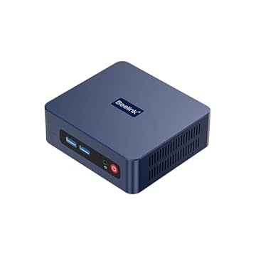 Beelink Processador Mini PC EQR5 5650U AMD Ryzen 5 (6C/12T, até 4,2GHz), Micro Computador 8GB DDR4 500GB SSD Built-in PSU, Mini Computadores Dual HDMI/4K 60Hz/WiFi6/BT5.2 Home/Office/HTPC W11 Pro
