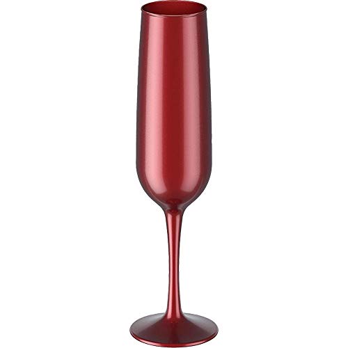 Taça Espumante Fun, 160Ml, Vermelho Perolizado, Coza