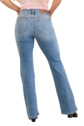 Judy Blue Women's Mid Rise Vintage Bootcut Jeans4