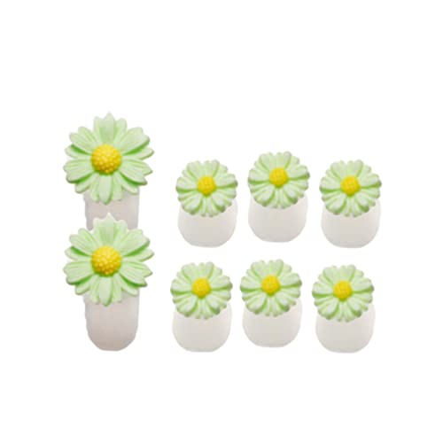 Silicone Toe Spacers Silicone Daisy Flower Shaped Nail Art Toe Spacers Gel Rubber Toe Stretcher Decorative Toes Dividers Manicure Pedicure Tool Toe Separators