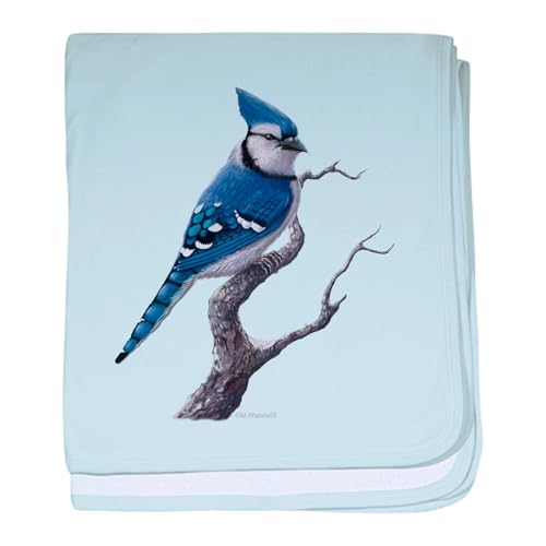 CafePress Blue Jay Bird Baby Blanket, Super Soft Newborn Swaddle