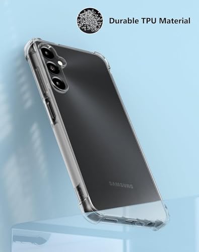 Image of REALCASE Silicone Samsung M15 5G Back Cover Case, Scratch Resistant Protective Crystal Clear Transparent Shock Proof Bumper Back Cover Case for Samsung Galaxy M15 5G