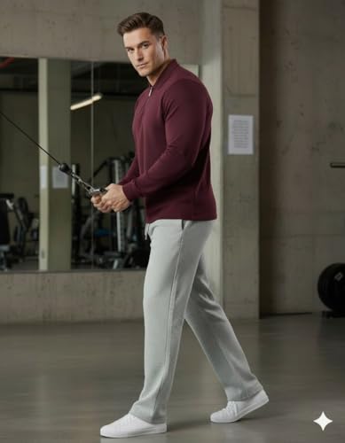Image of Volex Men Full Sleeve T-Shirt and Jogger Set|Track Suit for Men | Sports Wear Gym Running Jogging Walking Workout Outfit | Full Sleeve T Shirt with Jogger Track Pant Lower