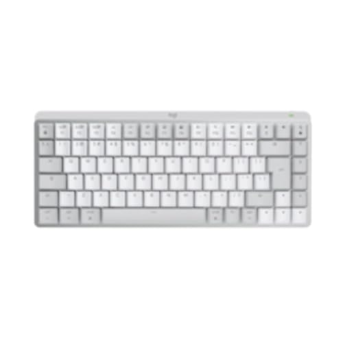 Logitech MX Mechanical Mini pour Mac Clavier Sans Fil Illuminé, Commutateurs Performants à Bas Profil, Boutons Tactiles Silencieux, Rétroéclairé, Bluetooth, USB-C, Apple, iPad, AZERTY FRA - Gris pale