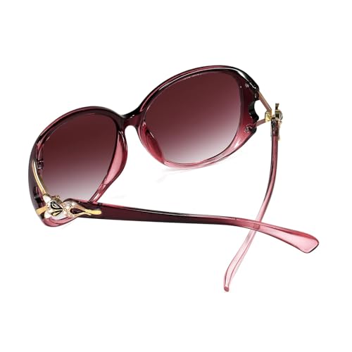 Image of IFLASH Women Oversized Polarized Sunglasses Ladies Large Shades Classic Fox Sunglasses