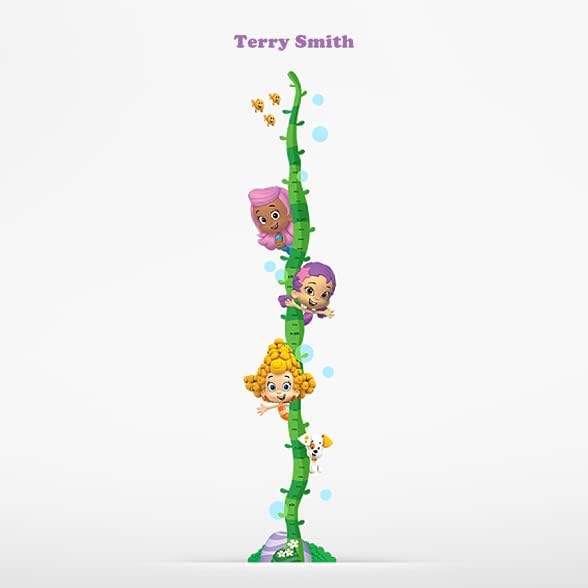 Miniatura 2 de Oliver's Labels Tabla de crecimiento para niños - Bonita calcomanía de pared personalizada - Regla para tamaño infantil - Calcomanía de medición de