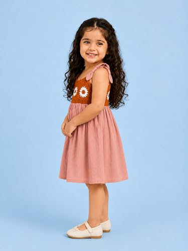 Image of Kidbea Girls Cotton Dresses | Stylish Printed & Checked Frocks | Party, Casual Summer Dress Collection for Kids