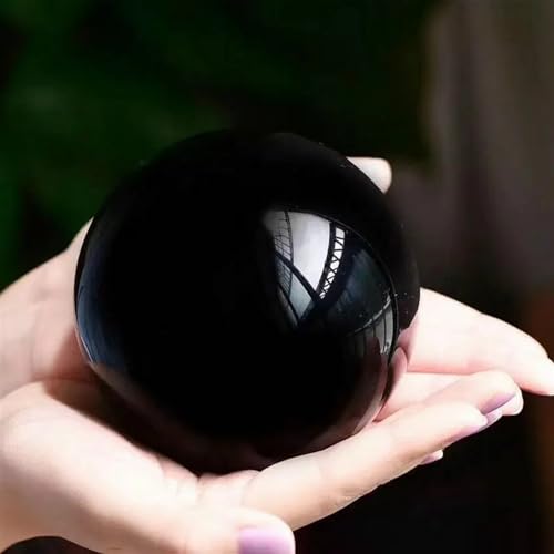 Boule d'obsidienne noire 150mm pour décoration de maison - 3