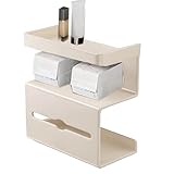 Portarrollos con Estante,Soporte para Papel Higiénico Sin Taladros con Estante | Moderno Ahorrador De Espacio para Hogar Autocaravana Aseos Invitados Cuarto De Baño Comercial