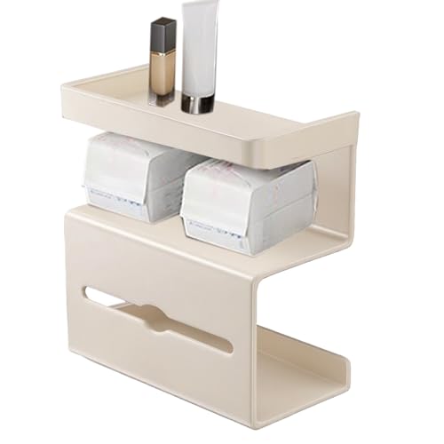 Portarrollos con Estante | Soporte para Papel Higiénico Sin Taladros | Organizador Moderno para Baños Pequeños Apartamentos Caravanas y Espacios Comerciales