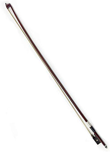Brazilwood Student Violin Bow 4/4 Round Stick with Mongolian Horse Hair Ebony Frog