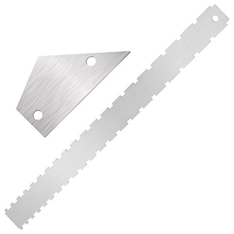 Guitar Neck Notched Straight Edge Fret Rocker String Height Gauge, Luthiers Tool for Guitar Fretboard and Frets Cover