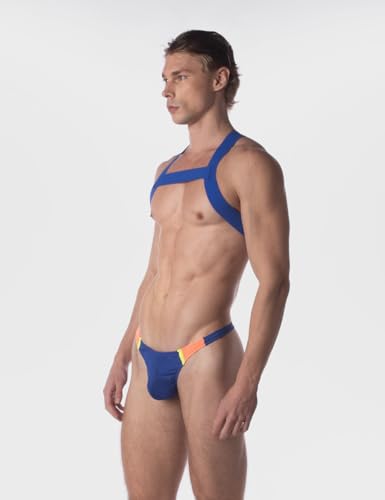 Barcode Berlin Partywear pour vos soirées clubbing avec harnais Matt bleu - 3