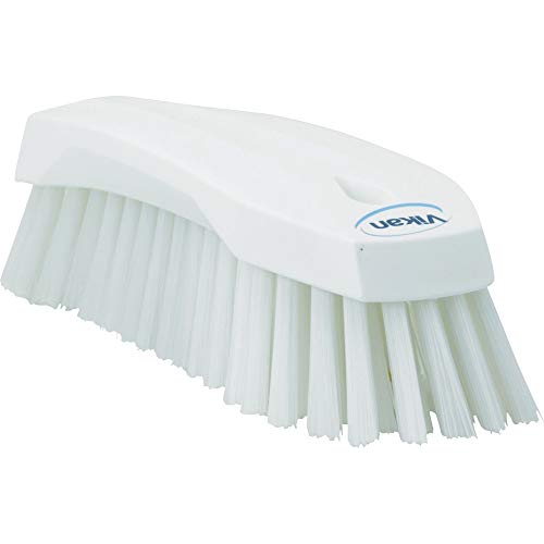 Vikan 38905 Stiff Scrub Brush, Polypropylene, Polyester Bristle, 8