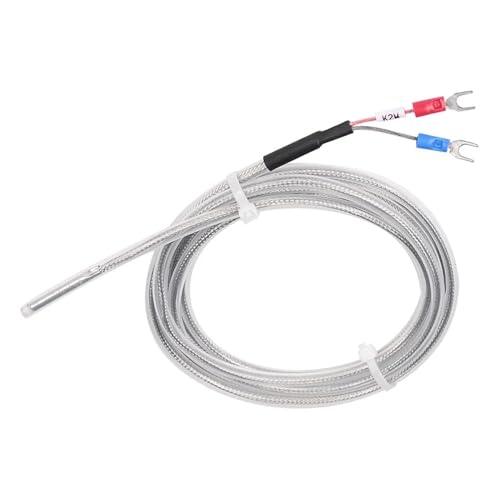 Sonda termopar tipo K de 4m impermeable y resistente al ácido cable sensor de temperatura de 200 °C
