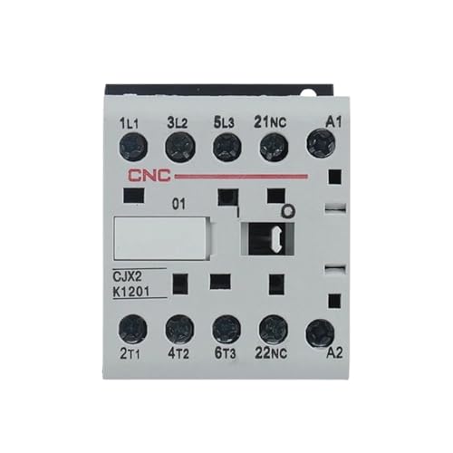 Contacteur AC CJX2-K Rail Din bobine 220V triphasé commande 9A commutation fluide
