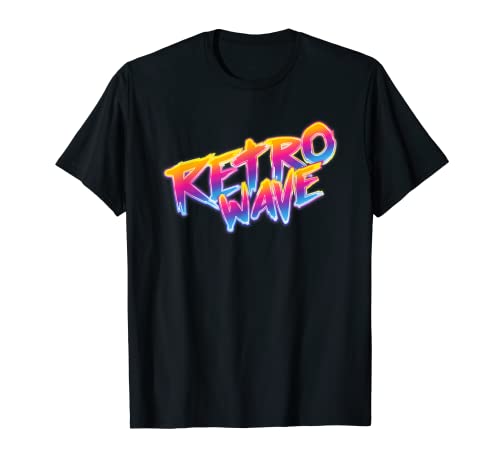 Retrowave Retro 80s anni '90 Vintage Look T-Shirt: Radical Outrun Maglietta