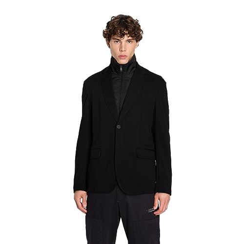 Armani Exchange Men's Limited Edition We Beat as One Strech Nylon Blazer with Bib Attached