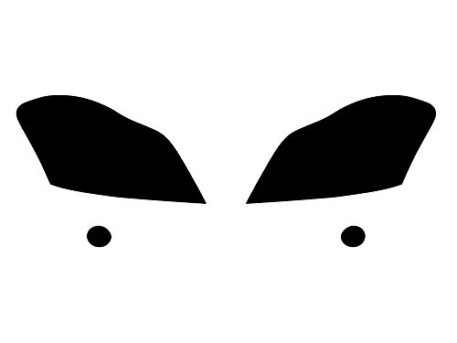 Rvinyl Headlight Tint Covers Compatible with Mercedes-Benz GL-Class 2007-2012 - Smoke