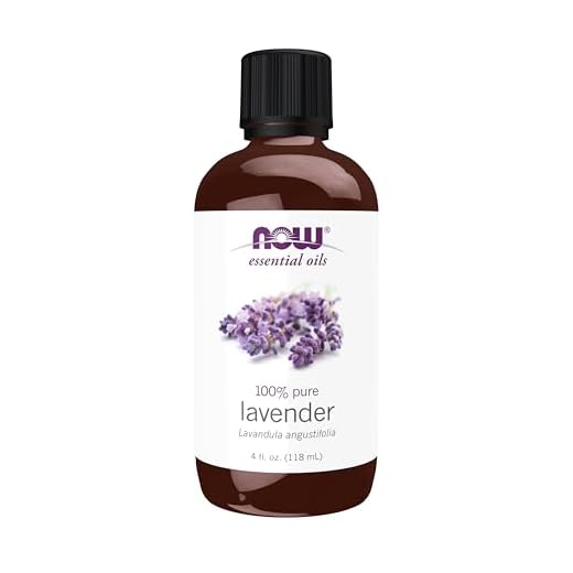 NOW Essential Oils, Lavender Oil, Soothing Aromatherapy Scent, Steam Distilled, 100% Pure, Vegan, Child Resistant Cap, 4-Ounce
