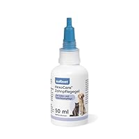 Alfavet HexoCare Zahnpflegegel 50 ml, für Hund, Katze, Nager, gegen Zahnstein und Zahnfleischentzündung, mit Chlorhexidin und Tris-EDTA und Katzenminze