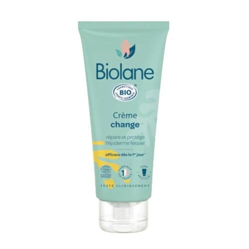 BIOLANE - Creme de change Certifié BIO - Soulage et Répare - Irritations et rougeurs du siège - Bébé - Ingrédients d'origine...
