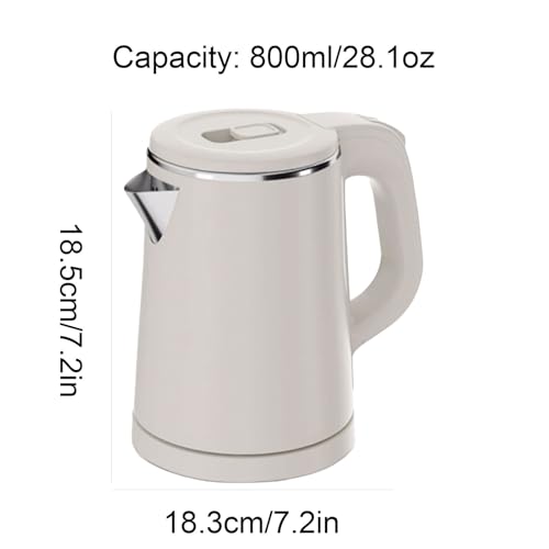Tetera eléctrica de acero inoxidable con tapa de apertura y diámetro grande miniatura 2