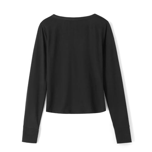 Women Girls Wrap V-Neck Going Out Tops Solid Color Fairy Grunge Long Sleeve Top Y2K Shirts Streetwear4