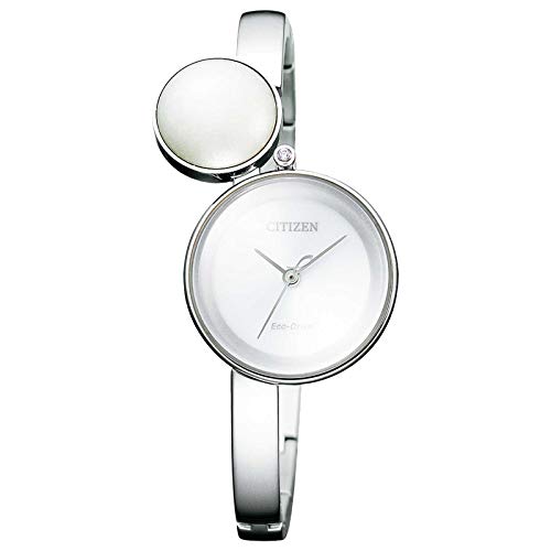 Citizen Reloj analógico de Cuarzo para Mujer con Correa de Acero Inoxidable EW5490-59A, Plateado, Clásico