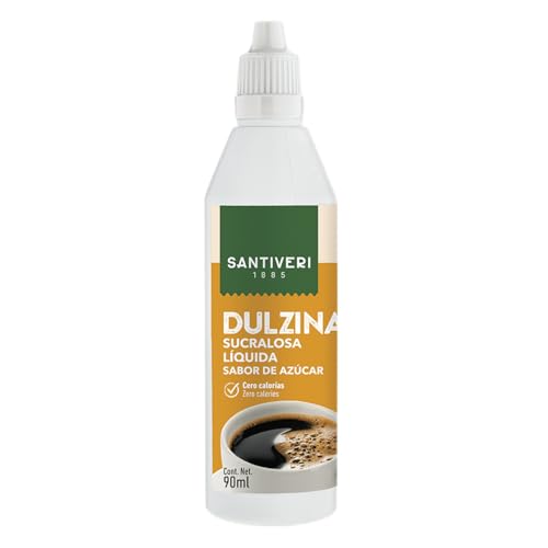 Santiveri - Dulzina Sucralosa Liquida, Edulcorante Sucralosa, 100 Natural, Para Todas Las Dietas 0 Calorías, Sabe A Azúcar - 90 Ml