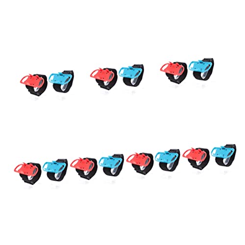 Mobestech 14 Piezas Controlador Banda Color con Muñeca con Accesorio Elástico Juego Azar Pulseras Interruptor Correa Compatible Conter Ajustable para Gamepad Joy Conters Cover