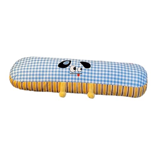 Gcljlmy Almohada larga para el cuerpo, cojín largo, divertido y bonito cojín para silla, manta para muñecas, dormitorio o dormitorio, almohada de abrazo para mujeres, hombres, dormitorio, novia (azul)
