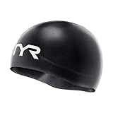 TYR Gorra de competición Unisex con aprobación Fina, Color Negro, única