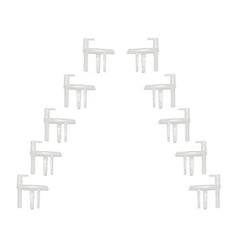 cantondz 5 Paar Endstücke Rastrollo Fenster-Endclips für Wohnwagen Flyscreen Kompatibel mit Dometic Seitz 2000 Wohnmobil Caravan Boot 5 L/H, 5 R/H Endstücke Rastrollo 2000