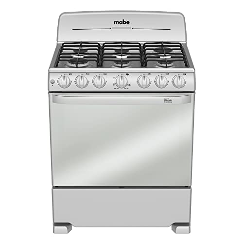 Lista de Estufas Mabe . 41 Mabe EM7647BSIS2 Estufa de Piso 76 cm, Color Plata Mercury