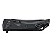 CRKT Seismic EDC Folding Pocket Knife: Heavy Duty Everyday Carry, Black Blade, Flipper Open, Deadbolt Button Lock, IKBS Ball Bearing Pivot, G10 Handle, Deep Carry Pocket Clip 5401K