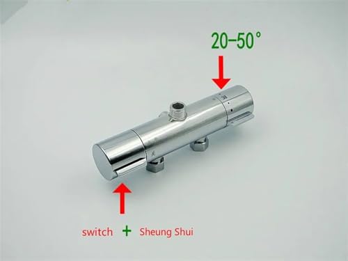 Mitigeur thermostatique de douche anti-brûlure à double commande chrome