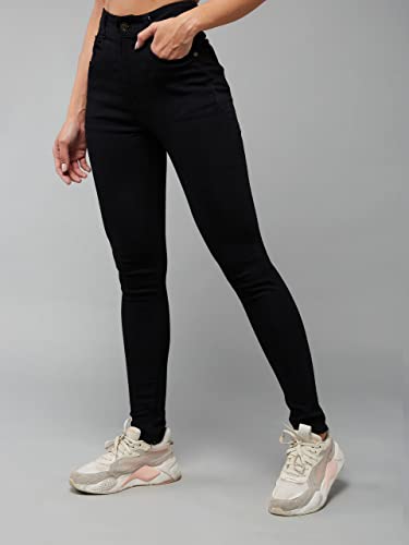 Image of Dolce Crudo Women's Skinny Fit High Rise Cropped Length Stretchable Denim Jeans