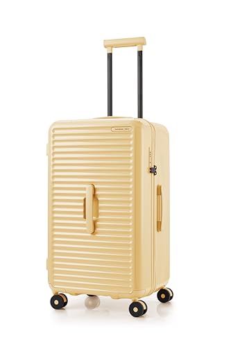 Image of Samsonite Red TOIIS Blossom Expandable 74 Cms Polycarbonate Hard Sided 8 Wheel Spinner Trunk Luggage /Suitcase /Trolley Bag (Golden Haze) (Double Wheel), Yellow