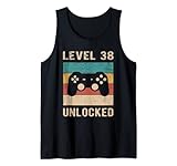 Photo Gallery gaming retro vintage 38 ° compleanno gamer - livello 38 sbloccato canotta Photo Gallery gaming retro vintage 38 ° compleanno gamer - livello 38 sbloccato canotta
