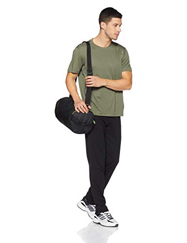 Image of Adidas Men's Athletic Fit Mid Rise Polyester, Cotton Track Pants