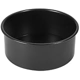 Mikikit Kuchenbackform 15cm Runde mit Herausnehmbarem Boden aus Edelstahl und Antihaftbeschichtung für Zuhause und Konditorei Backen