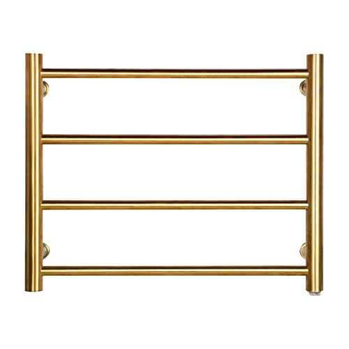 SCLHouiX Calentador de Toallas de Pared, Rejilla de Secado de 3 Barras, toallero calefactable para baño, enchufable y cableado