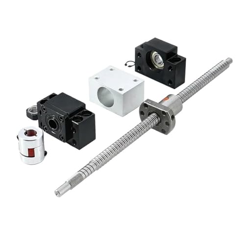 Metal Ball Screw nut end Processing 200mm-1000mm Ball Screw Rod SFU1204 with Nut 1204 + BK/BF10 End Suppor + Nut Housing + 8 * 8 Coupler(300mm)