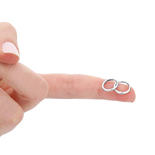 Solid 14k Gold Huggie Cuff Earrings Small Hoop Earrings for Women, 11mm Diameter3