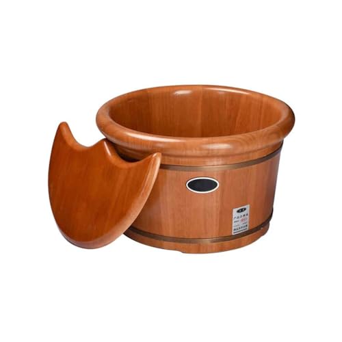 Baño de pies de madera para pedicura y spa